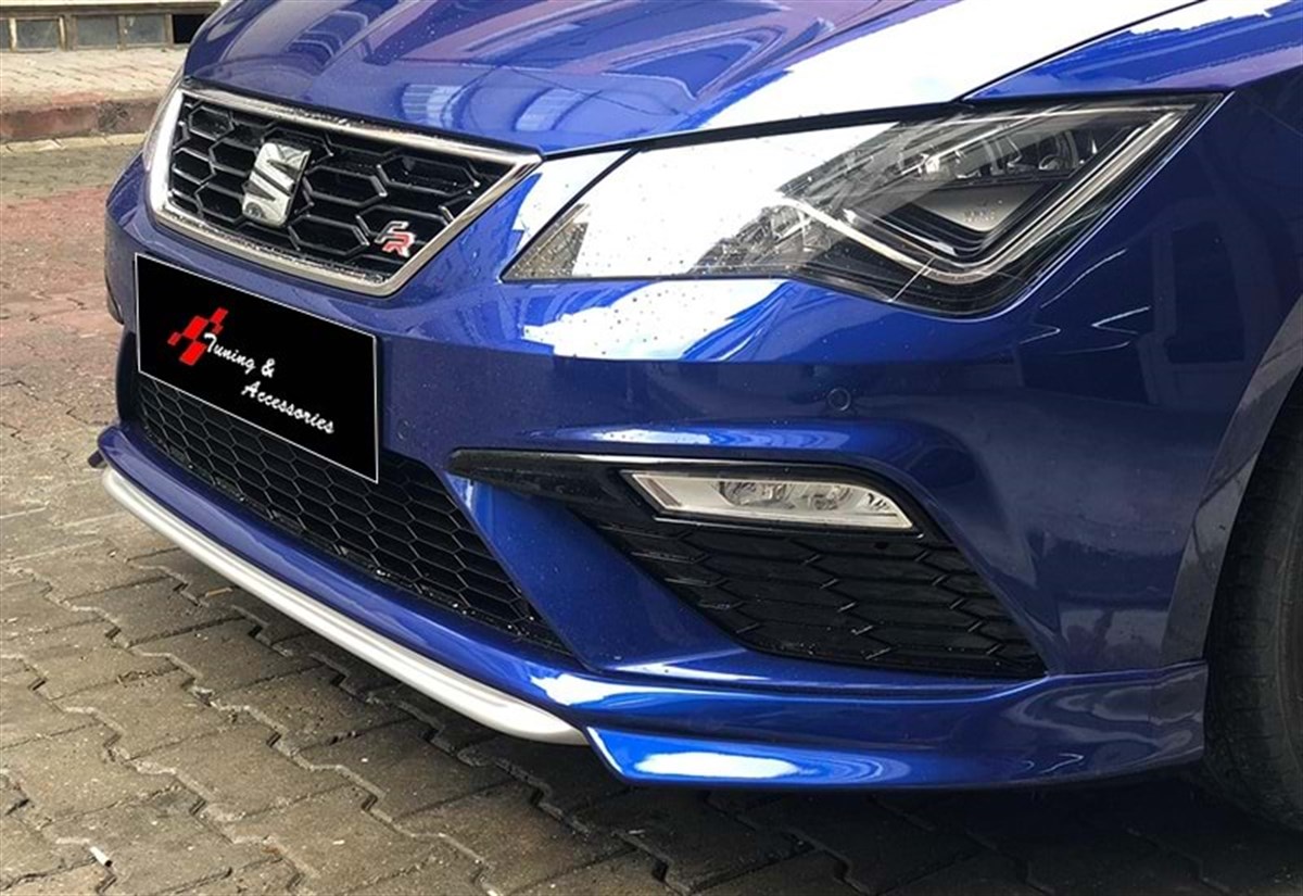 Leon Mk3 FL Custom Style Front Lip Raw Surface Vacuum Plastic  2017-2020 2017-2020  Mk3 FL