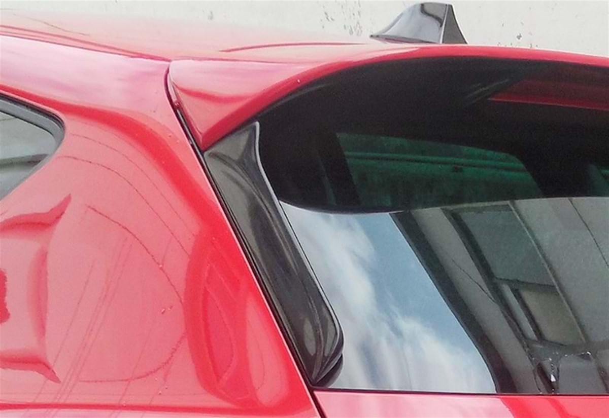 Leon Mk3 Rear Spoiler Side Flaps FR Raw Surface ABS  2012-2020