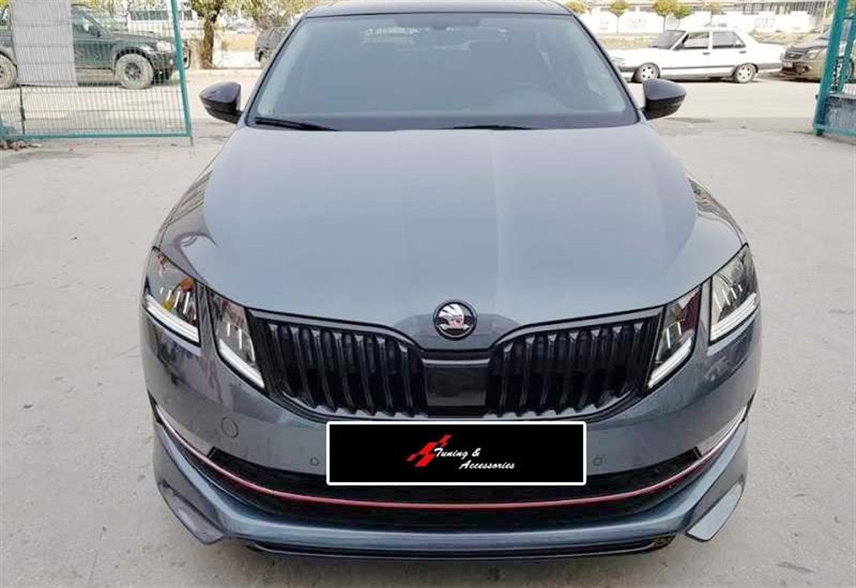 Octavia 3 FL ABT Model Front Lip Raw Surface Vacuum Plastic  2017-2020 2017-2020  Mk3 FL