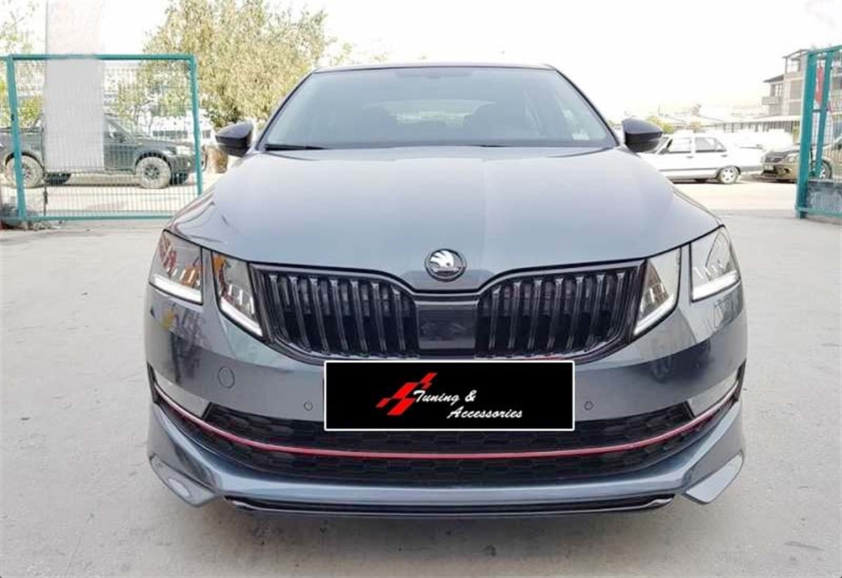 Octavia 3 FL ABT Model Front Lip Raw Surface Vacuum Plastic  2017-2020 2017-2020  Mk3 FL