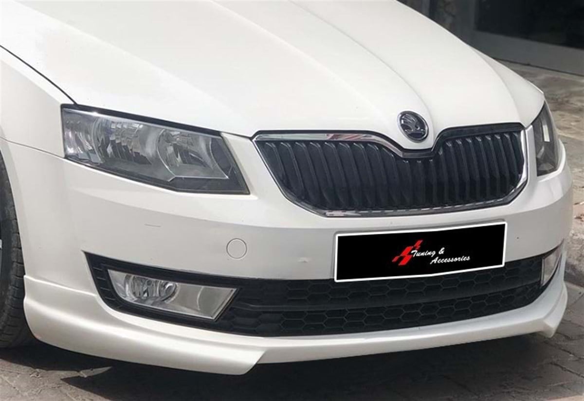 Octavia Mk3 Rieger Model Front Lip Raw Surface Vacuum Plastic  2012-2017 2013-2017  Mk3