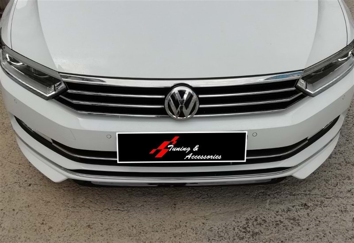 Passat B8 Sport Model Front Lip Raw Surface Vacuum Plastic 2015 - 2019  Passat B8