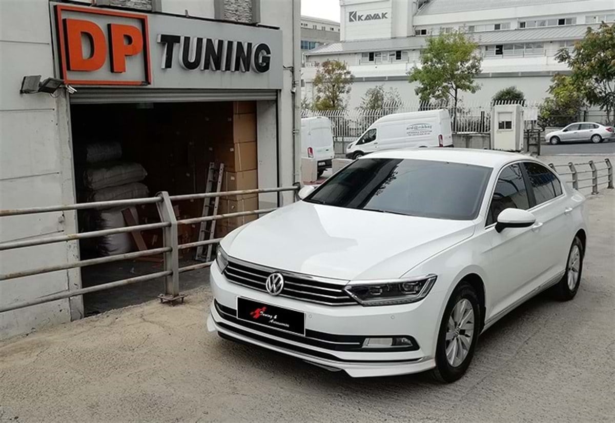 Passat B8 Sport Model Front Lip Raw Surface Vacuum Plastic 2015 - 2019  Passat B8