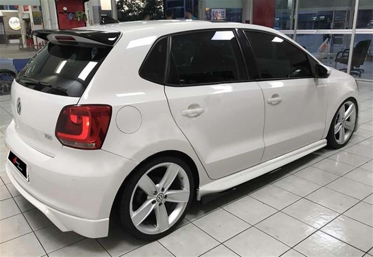 Polo Mk5 Aero Side Skirts Raw Surface Vacuum Plastic  2009-2017 Mk5 - Mk5 FL