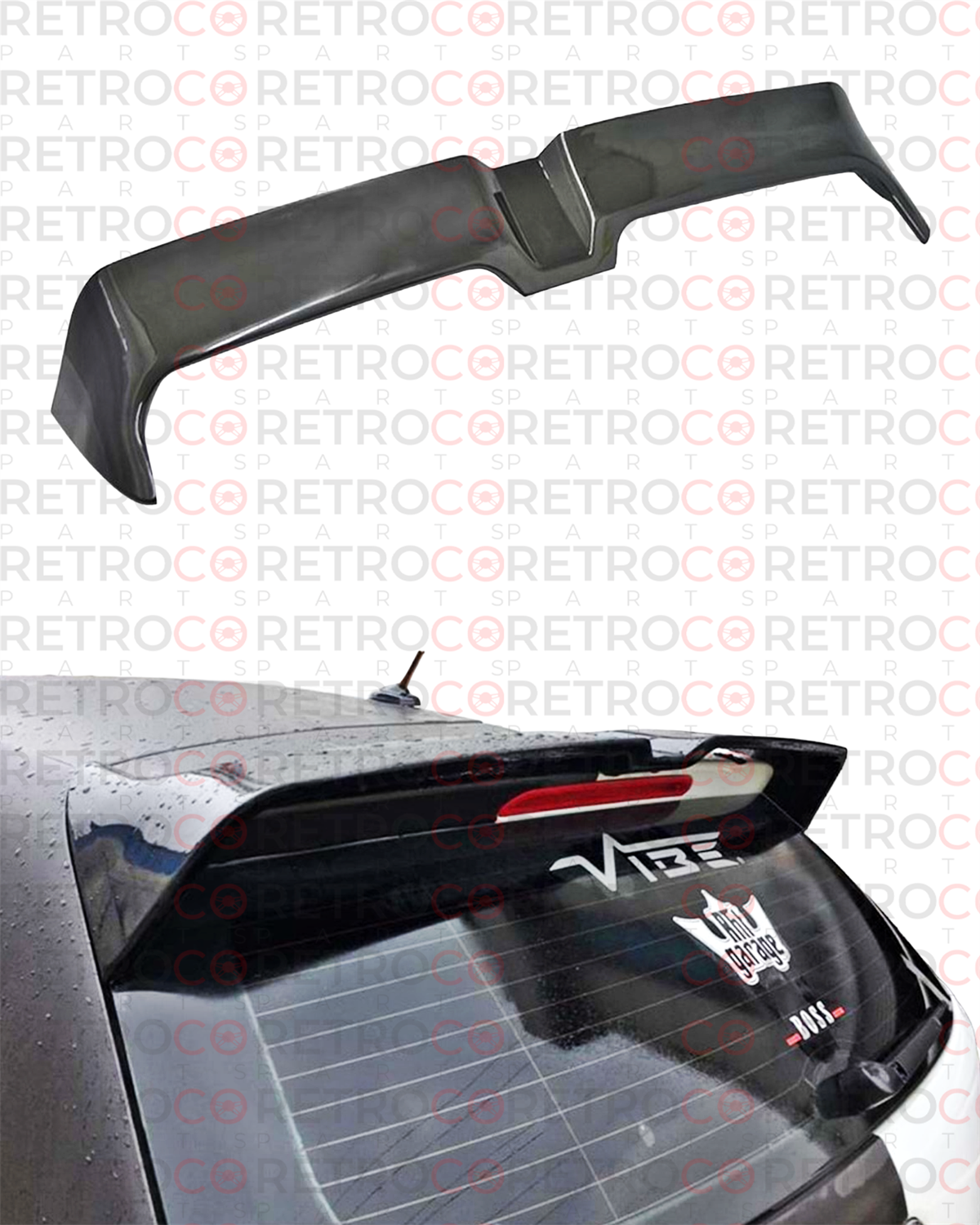Polo Mk5 Oettinger Rear Spoiler Raw Surface ABS  2009-2017 2009-2017  Mk5 - Mk5 FL