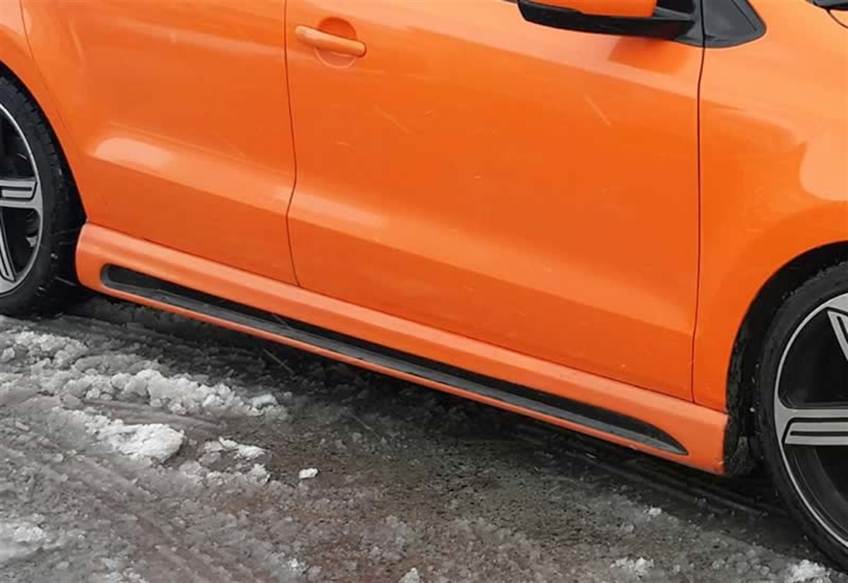 Polo Mk5 Rieger Side Skirts Raw Surface Vacuum Plastic  2009-2017  Mk5 - Mk5 FL