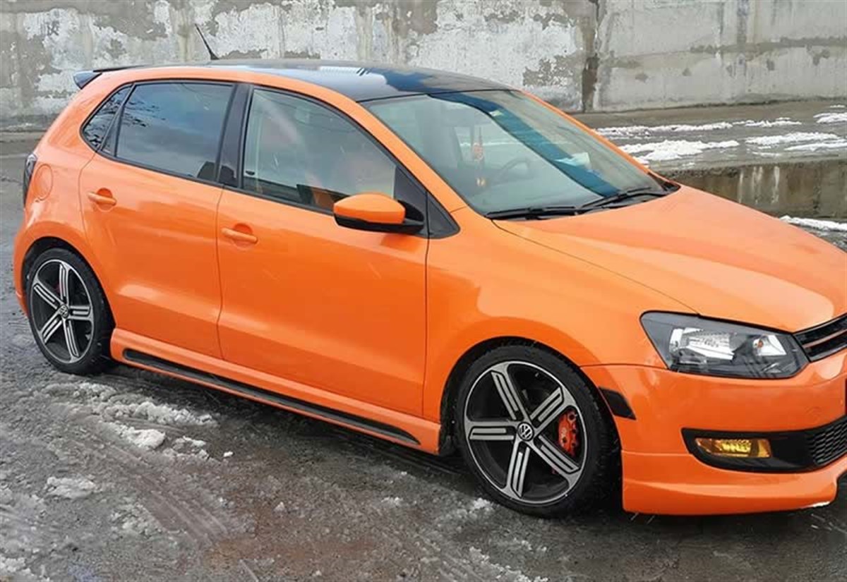 Polo Mk5 Rieger Side Skirts Raw Surface Vacuum Plastic  2009-2017  Mk5 - Mk5 FL