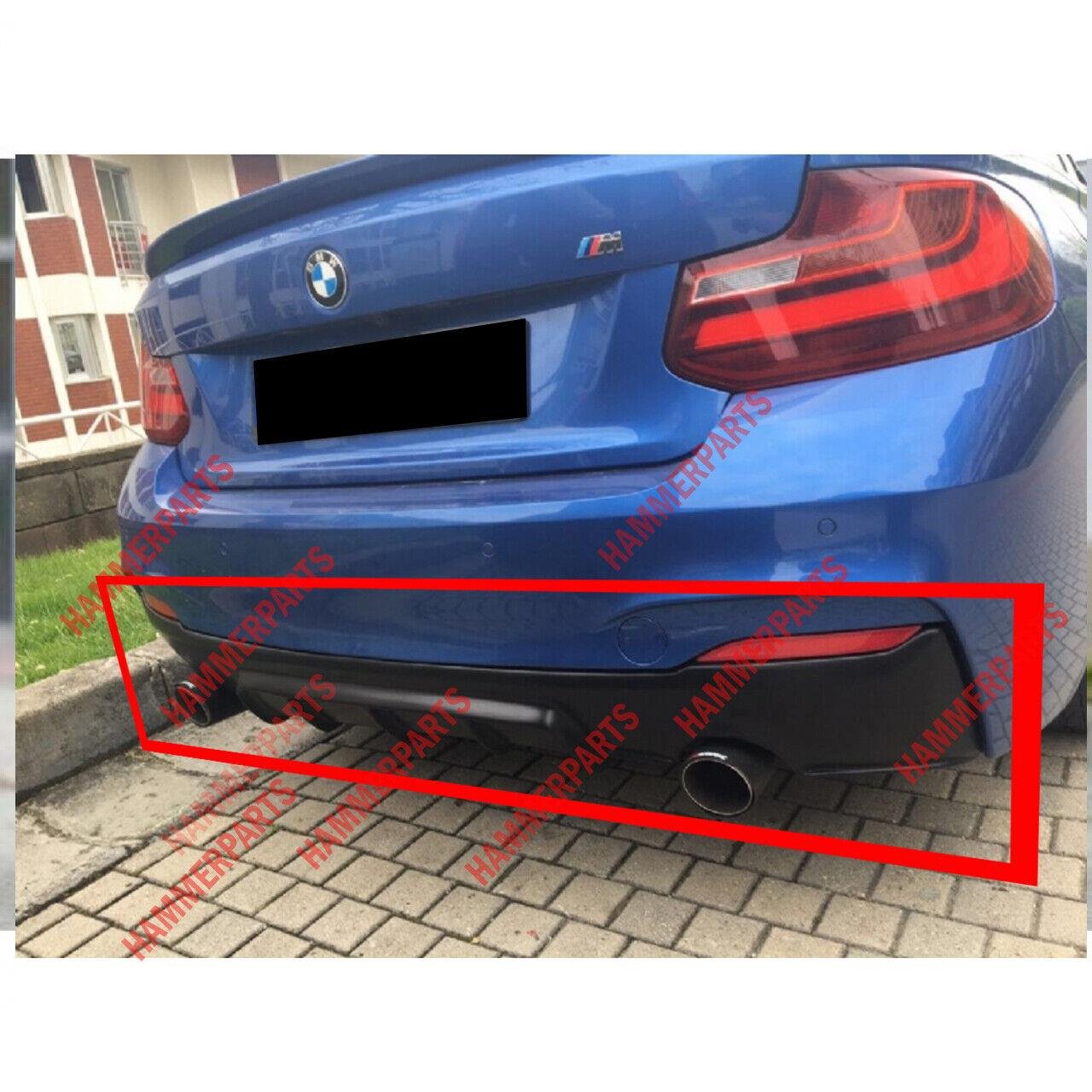 Rear BUMPER diffuser for Bmw F22 lower spoiler M Performce skirt trim sport