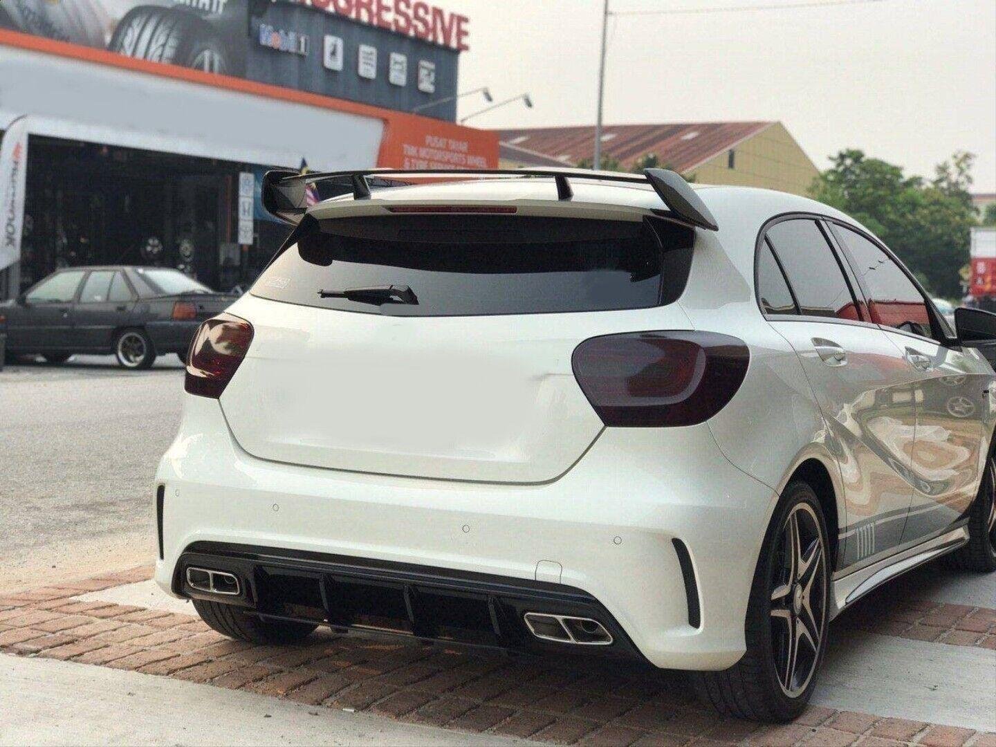 Rear Diffuser Lip Spoiler Fit For Mercedes W176 A200 A250 A45 2016-2018
