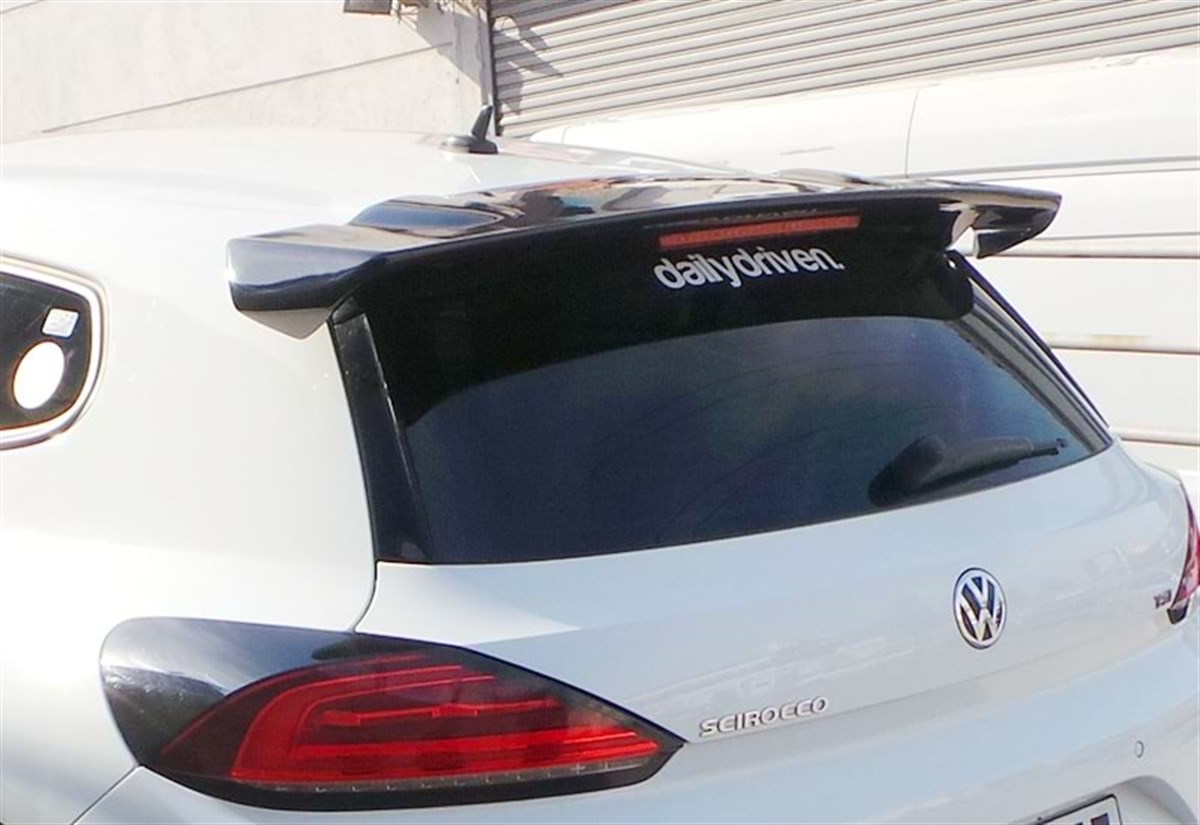 Scirocco FL R Cup Rear Spoiler Primer Surface Fiberglass  2014-2017 Mk3 FL