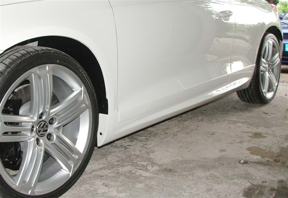 Scirocco MK3 R Model Side Skirts Raw Surface Vacuum Plastic  2008-2017 Mk3 - Mk3 FL