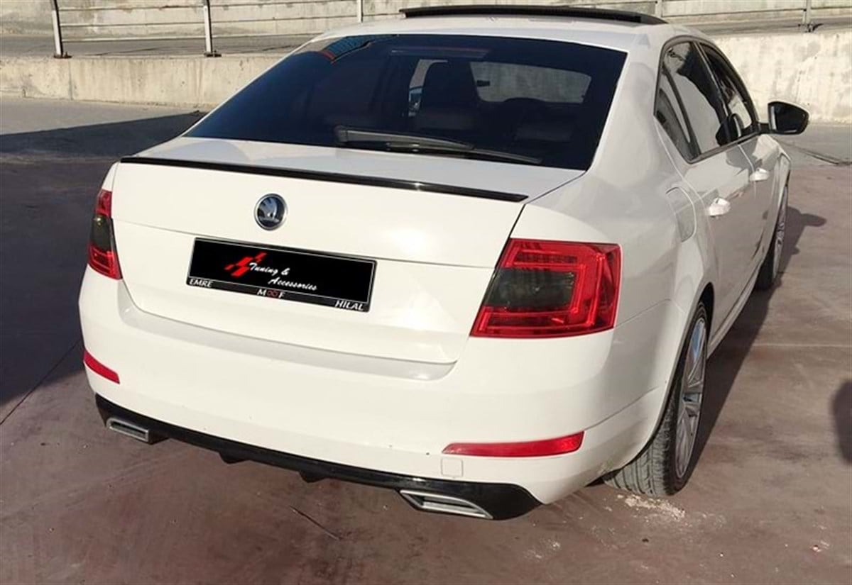 Skoda Octavia 2013 Mk33.5 S - Spoiler, Trunk, OEM St. Anatomic, Primer (Gray) Surface, FRP 2013-2020  Mk3 - Mk3 FL