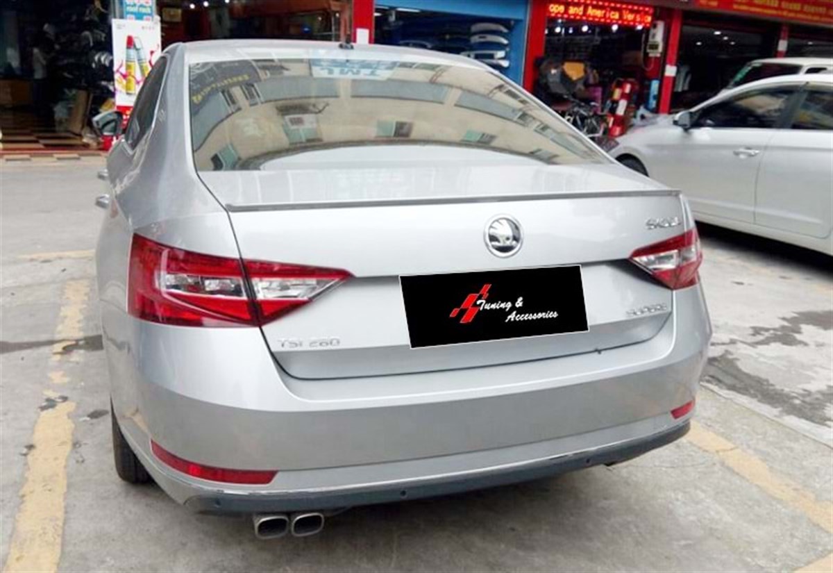 Skoda Superb 2015 Mk3 S - Spoiler, Trunk, Oem St. Anatomic, Raw Material Surface, ABS 2015 Later  Mk3 - Mk3 FL