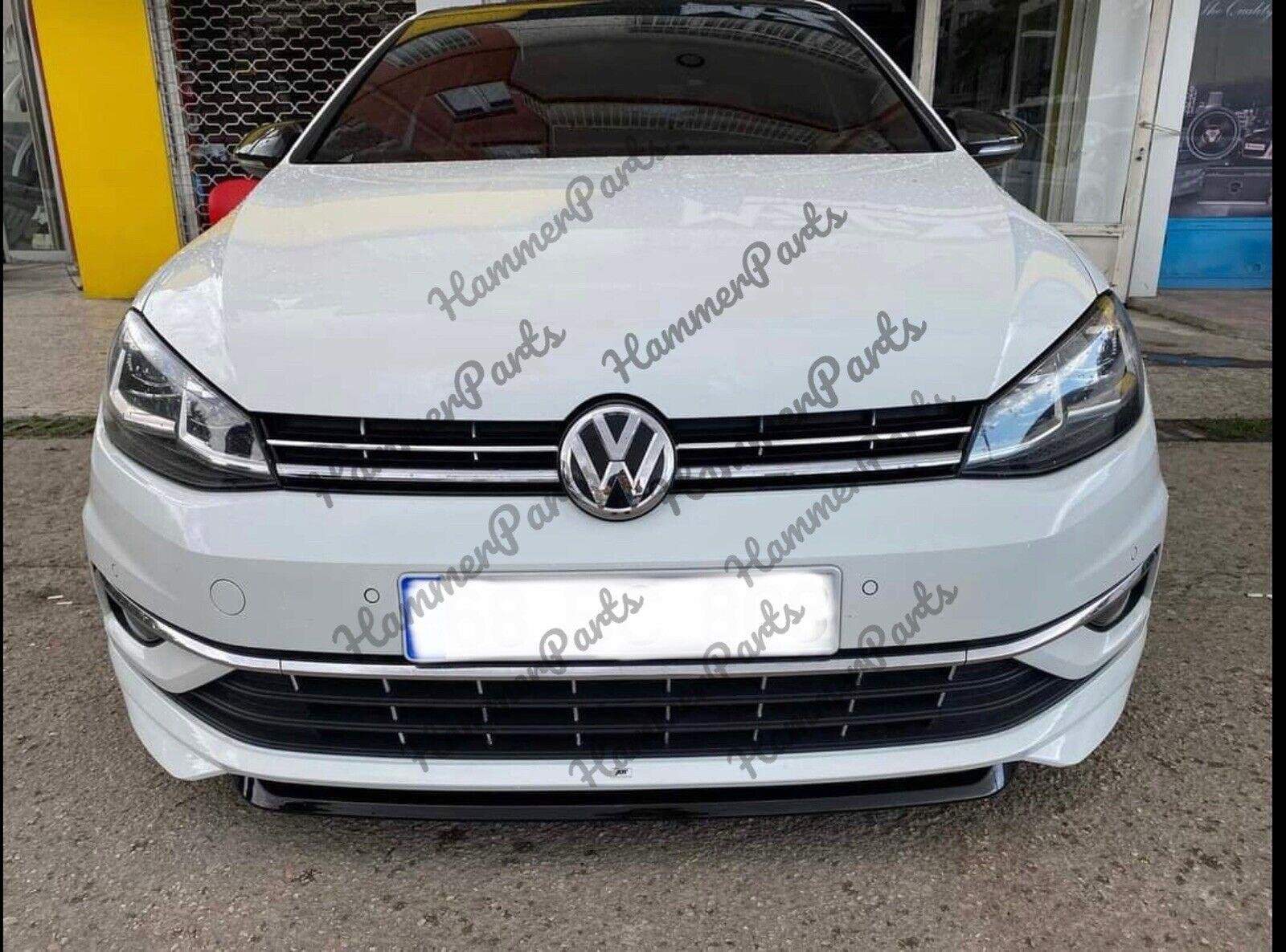 Volkswagen VW Golf MK7.5 2017 2018 2019 2020 Front Bumper Lip Splitter Unpainted