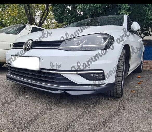 Volkswagen VW Golf MK7.5 2017 2018 2019 2020 Front Bumper Lip Splitter Unpainted