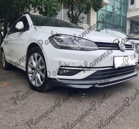 Volkswagen VW Golf MK7.5 2017 2018 2019 2020 Front Bumper Lip Splitter Unpainted