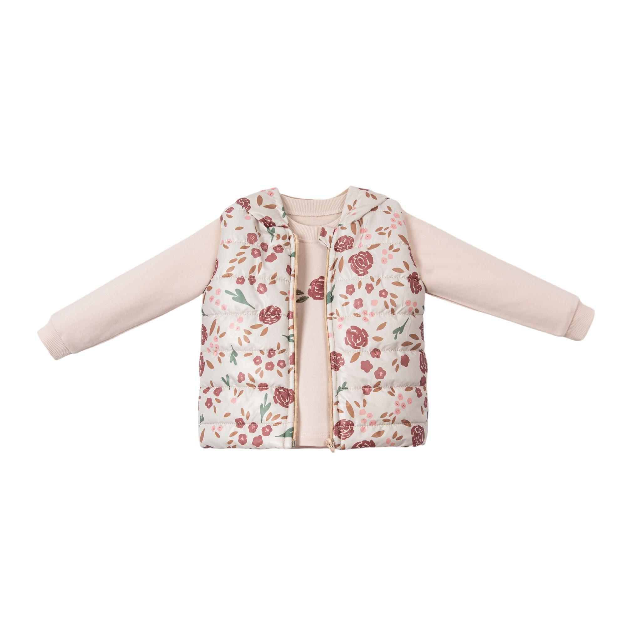 Absrose Şişme Yelekli Kız Bebek Üçlü Takım