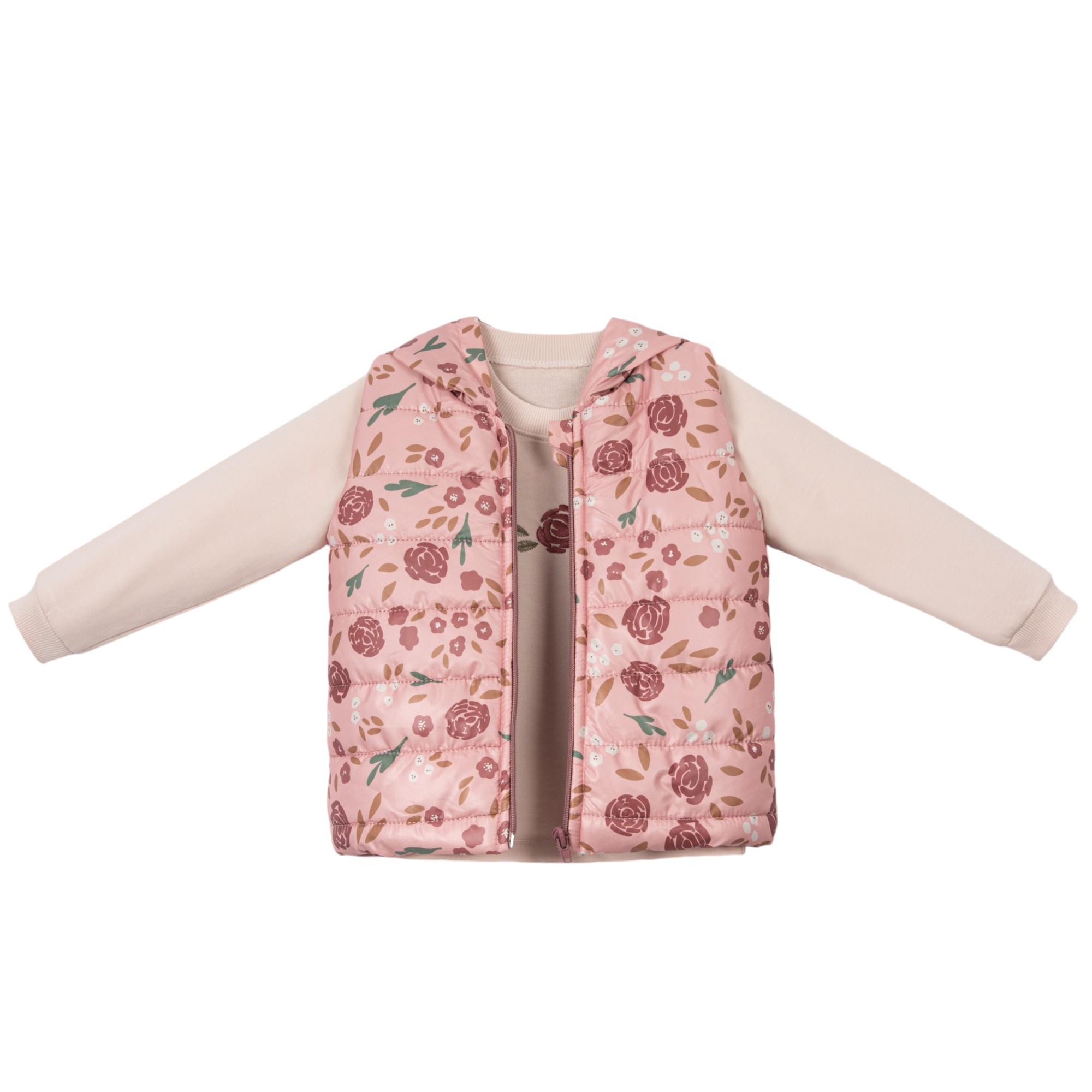 Absrose Şişme Yelekli Kız Bebek Üçlü Takım