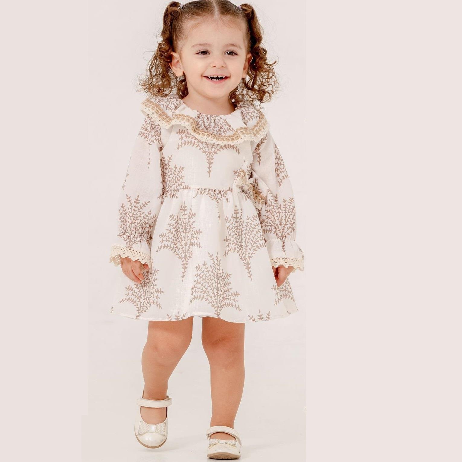 Ağaç Figürlü Kız Bebek Elbise