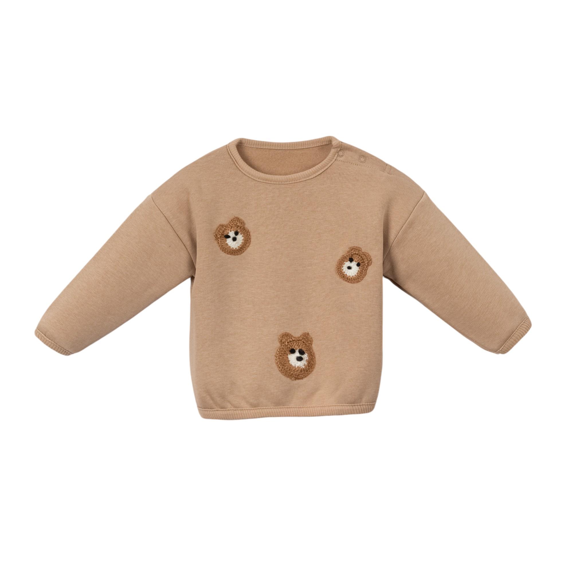 Ayıcık İşlemeli Erkek Bebek İkili Takım