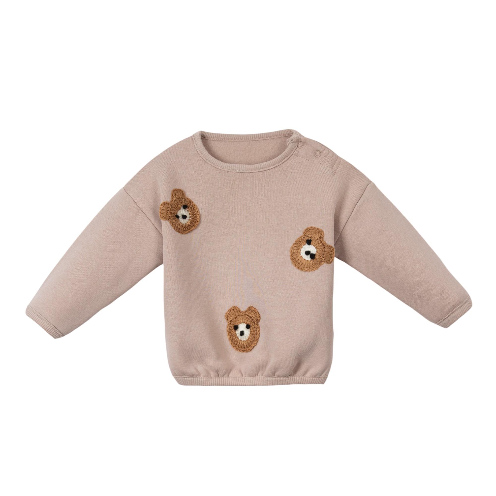 Ayıcık İşlemeli Erkek Bebek İkili Takım