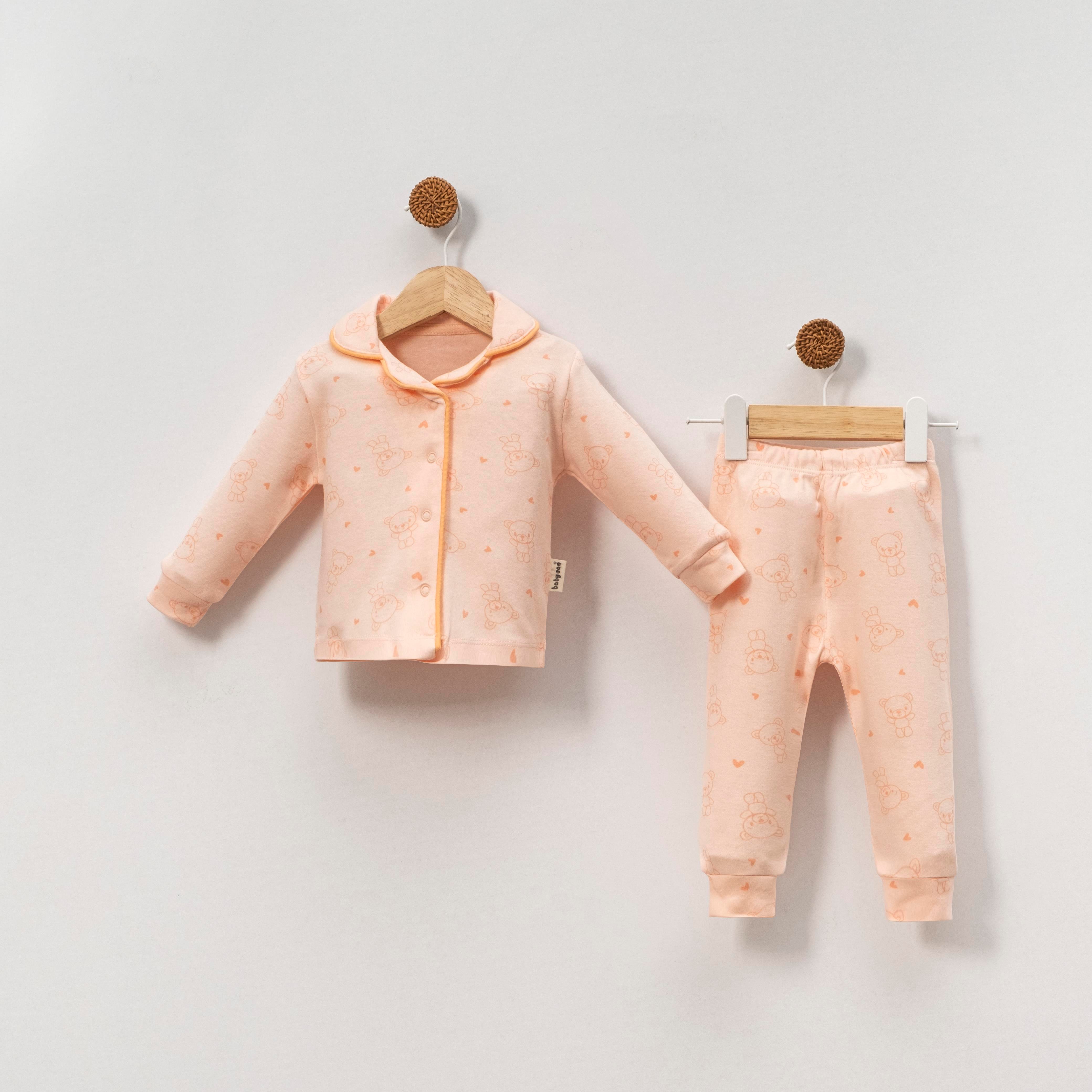 BABY AYICIK DESENLİ PİJAMA TAKIMI 3-12 M