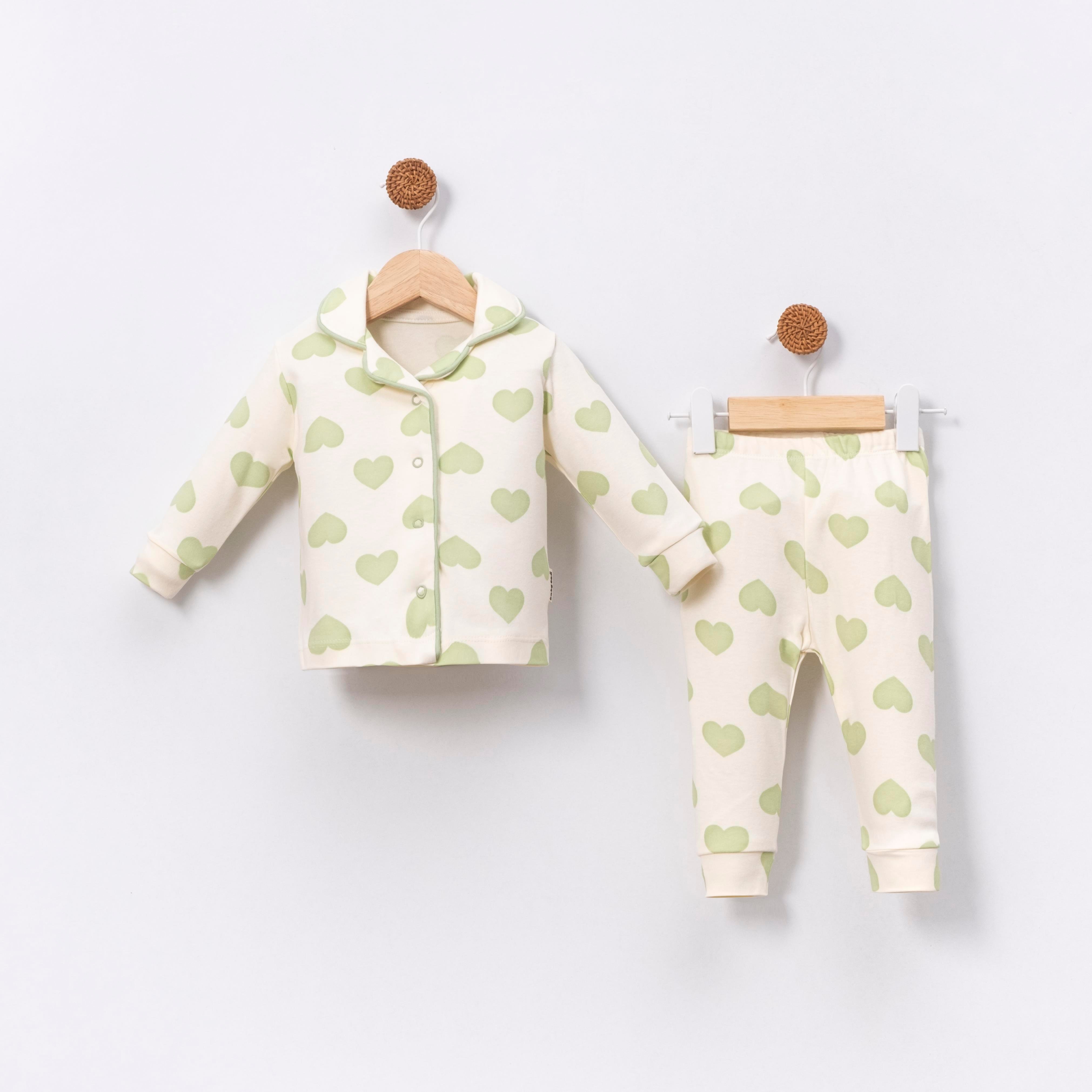 BABY CAN KALP DESENLİ PİJAMA TAKIMI 3-12 M