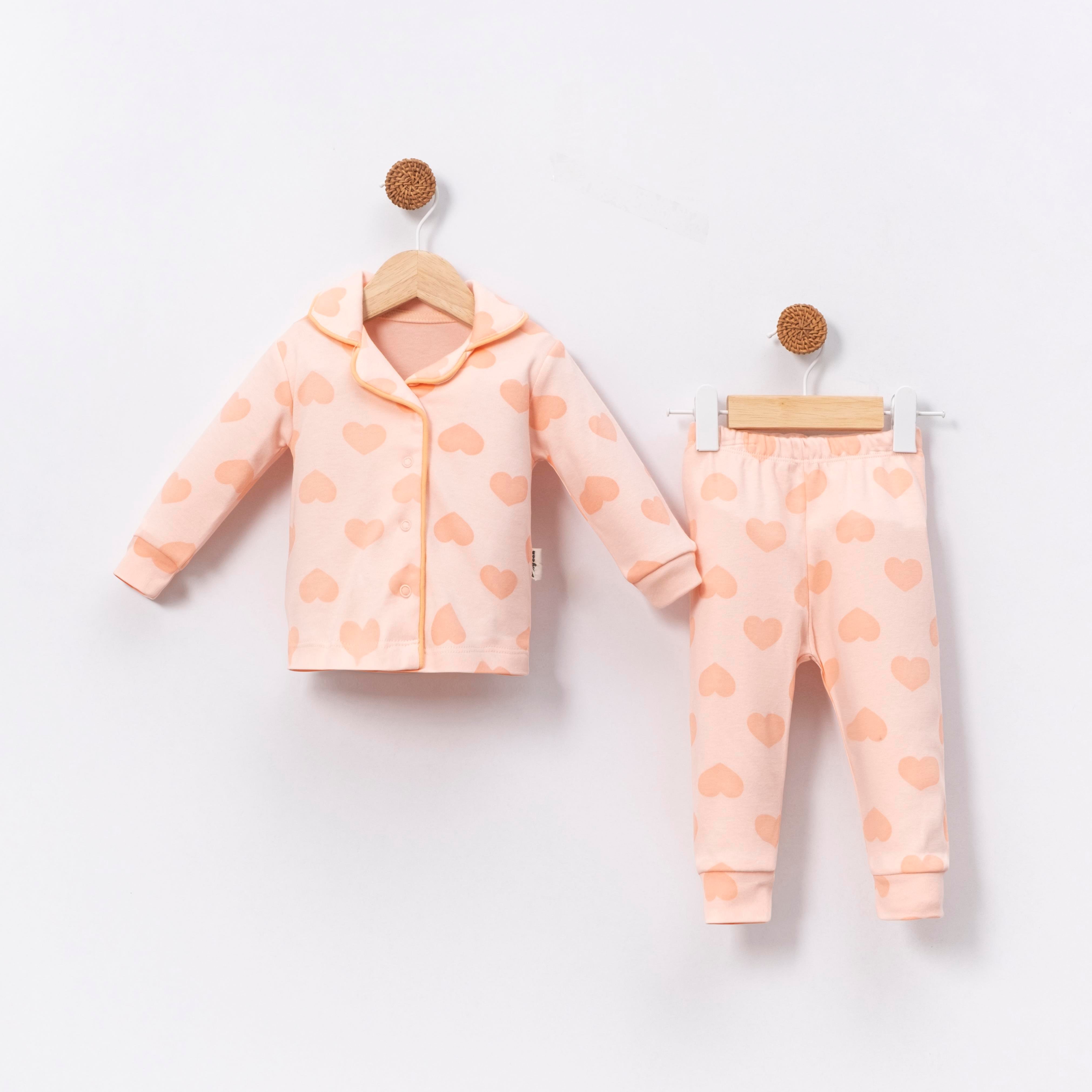 BABY CAN KALP DESENLİ PİJAMA TAKIMI 3-12 M