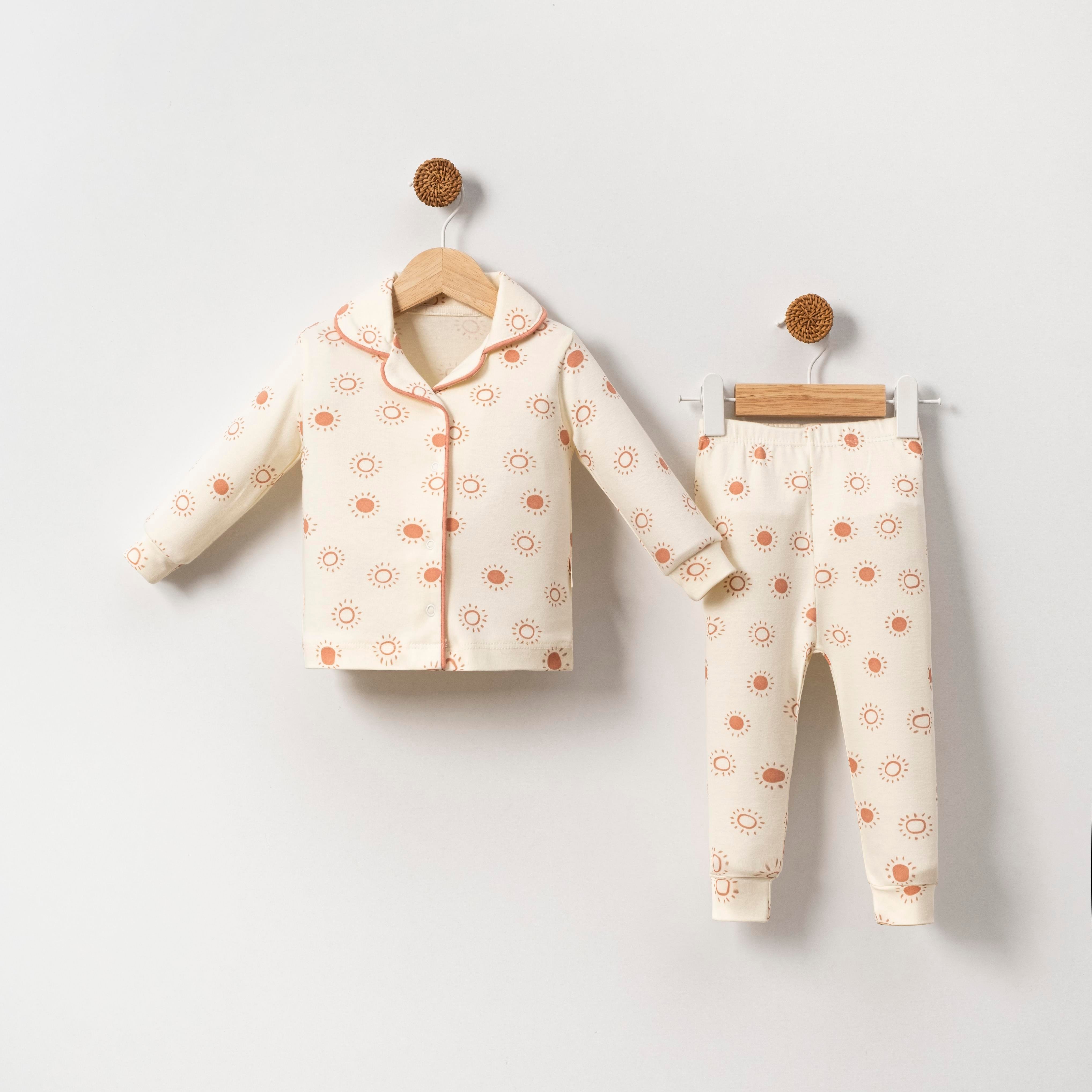 BABY GÜNEŞ DESENLİ PİJAMA TAKIMI 3-12 M