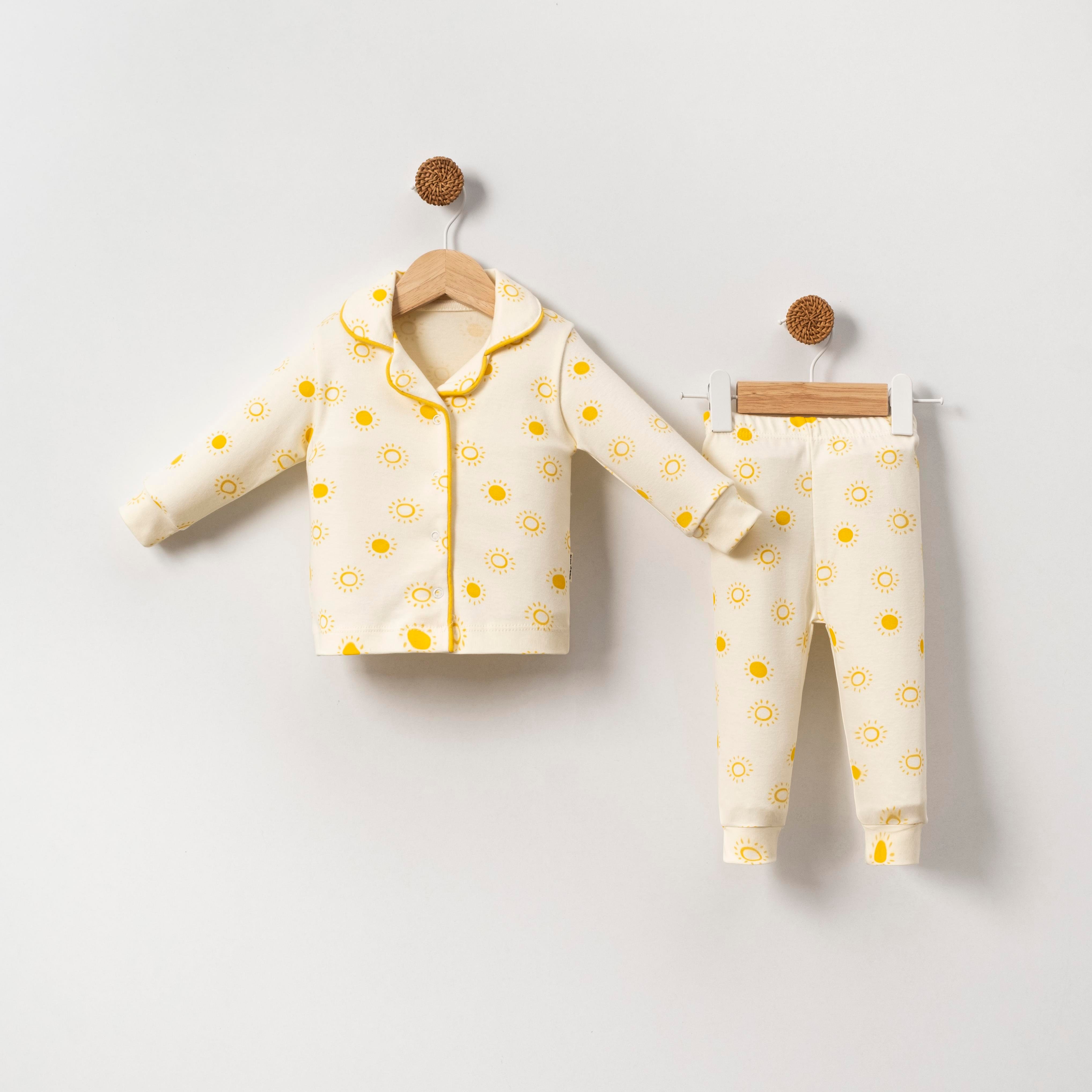 BABY GÜNEŞ DESENLİ PİJAMA TAKIMI 3-12 M