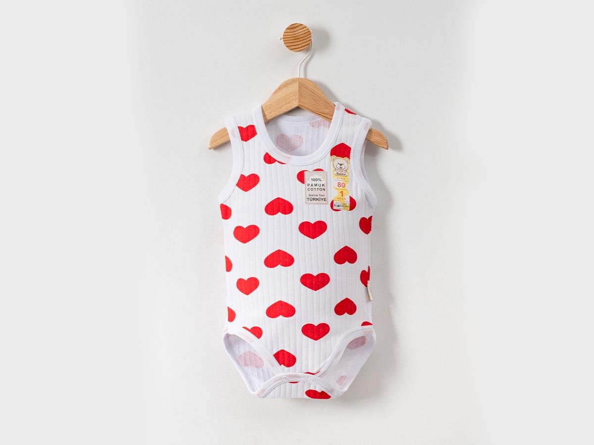 BABYTOOK KALP BASKILI ÇITÇITLI BODY 1-9 M