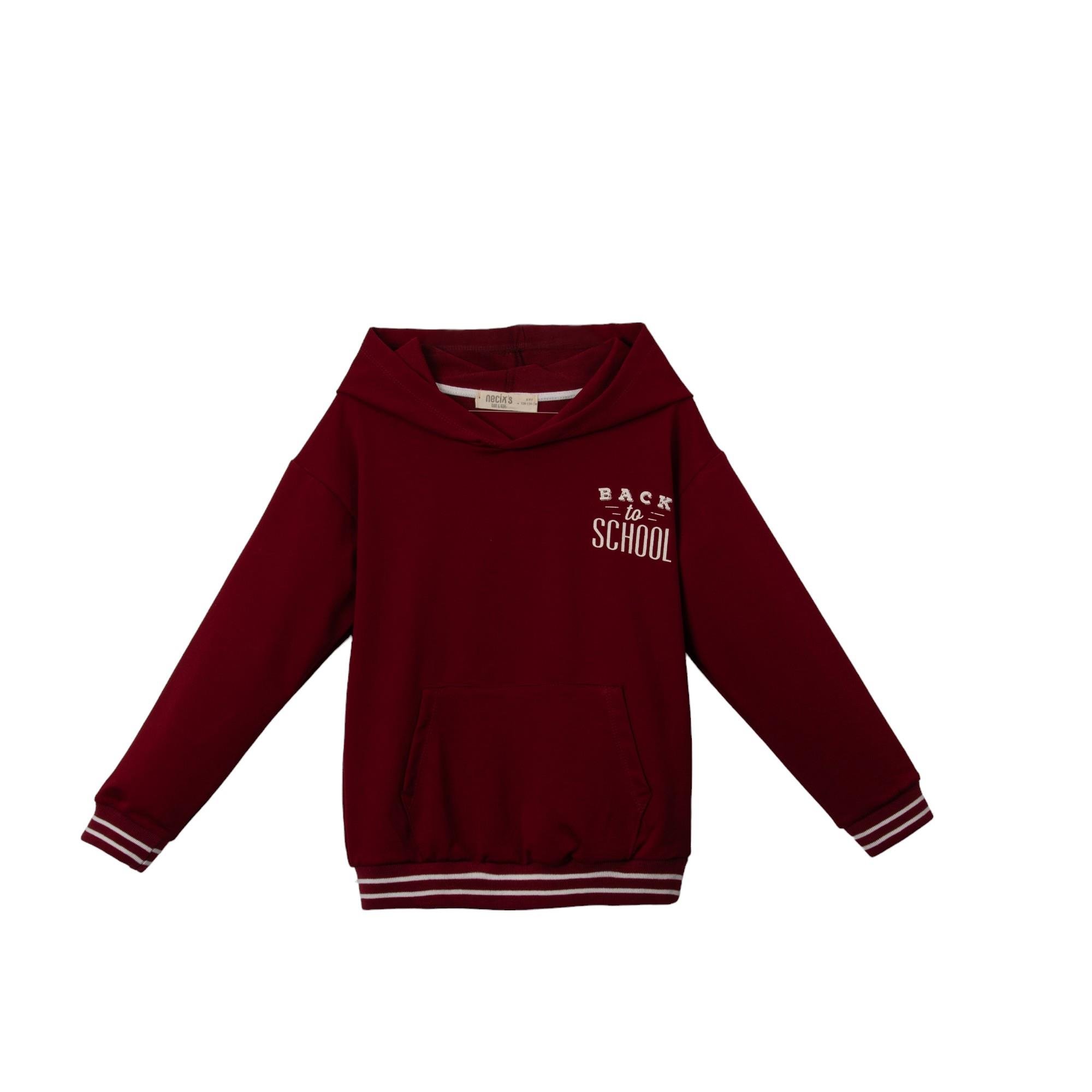 Back Erkek Çocuk Kapüşonlu Sweatshirt