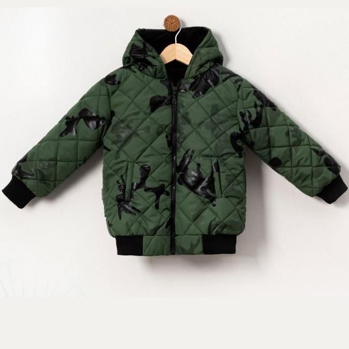 Baskılı Erkek Çocuk Mont