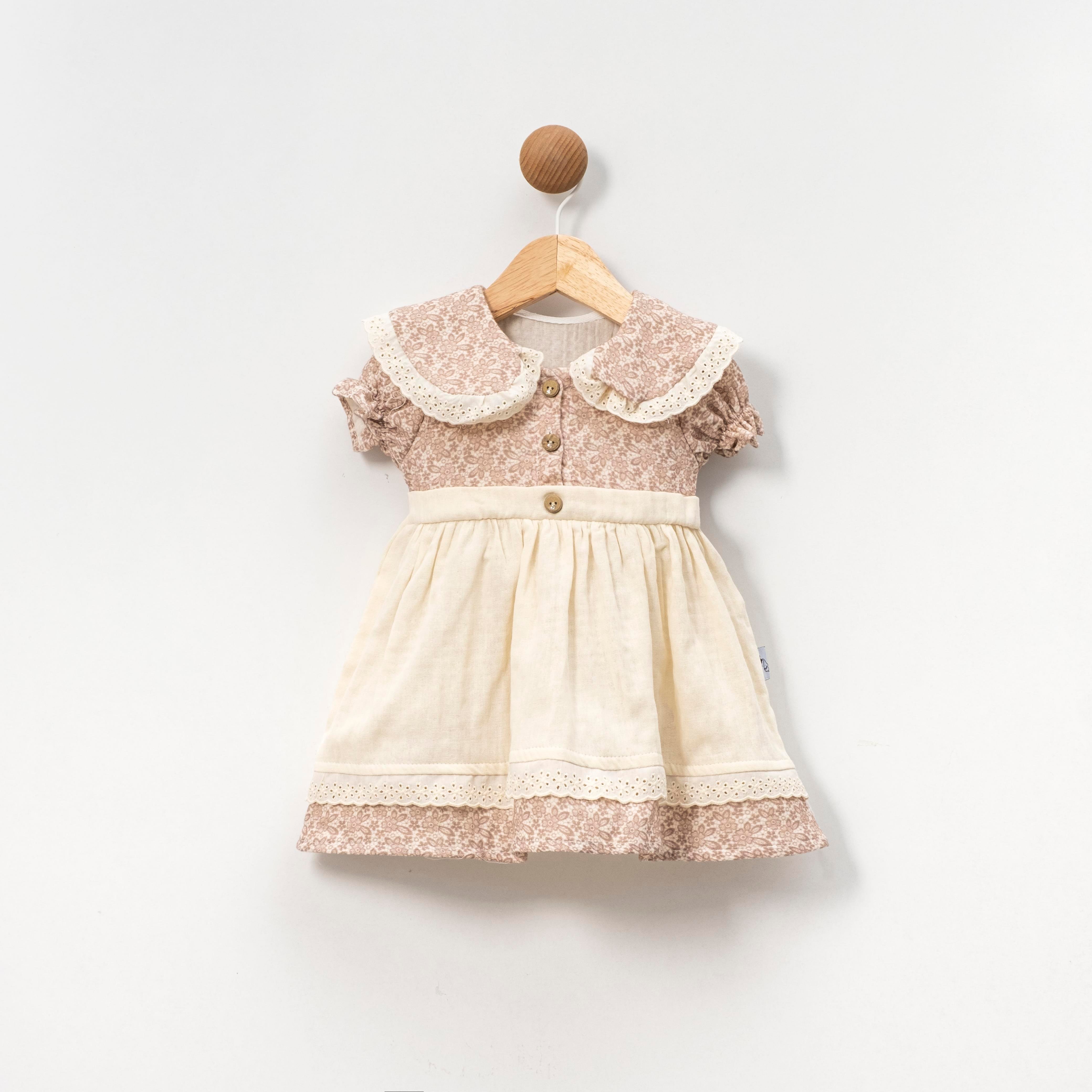 BEBEDEXS KIZ BEBEK TÜL DETAYLI ELBİSE