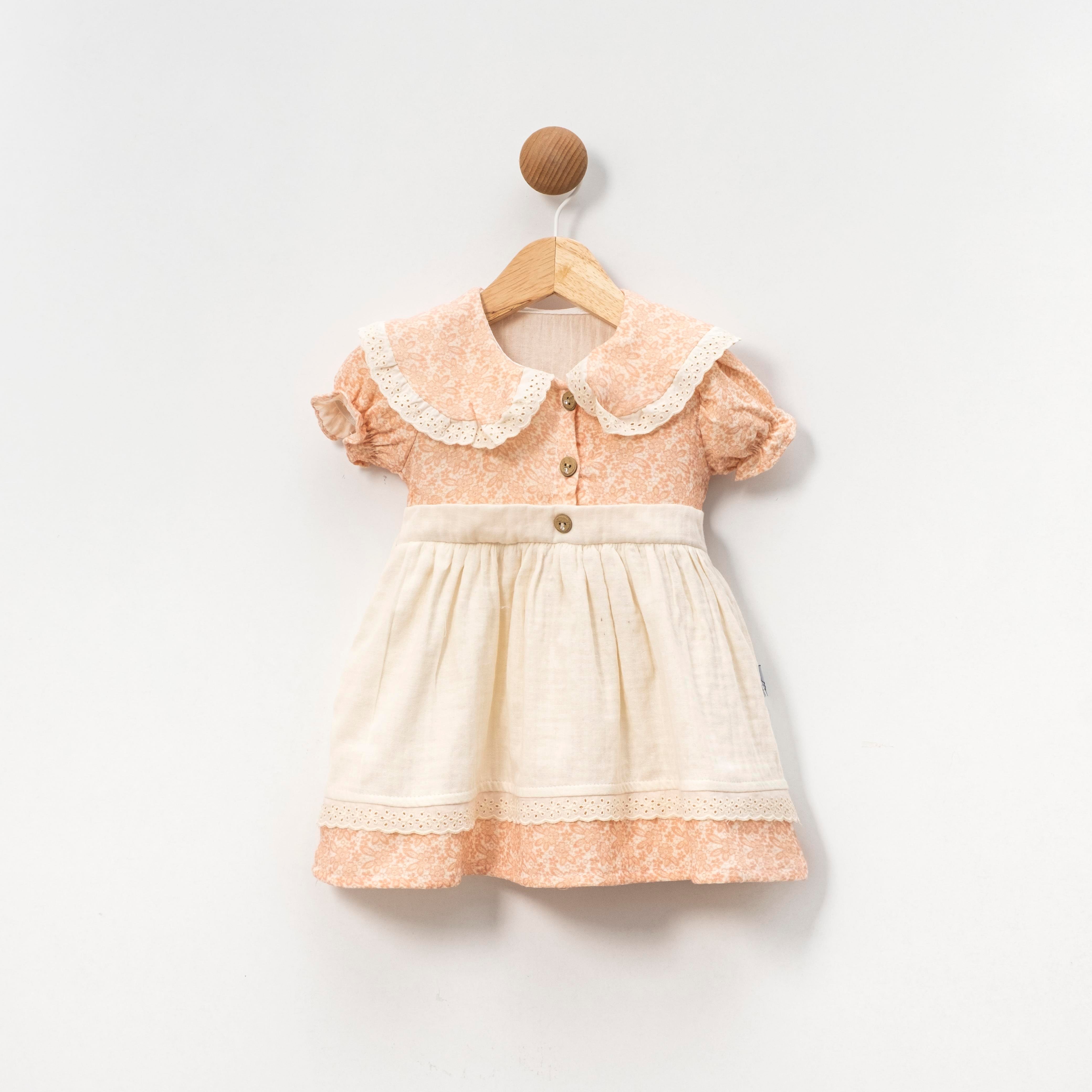 BEBEDEXS KIZ BEBEK TÜL DETAYLI ELBİSE