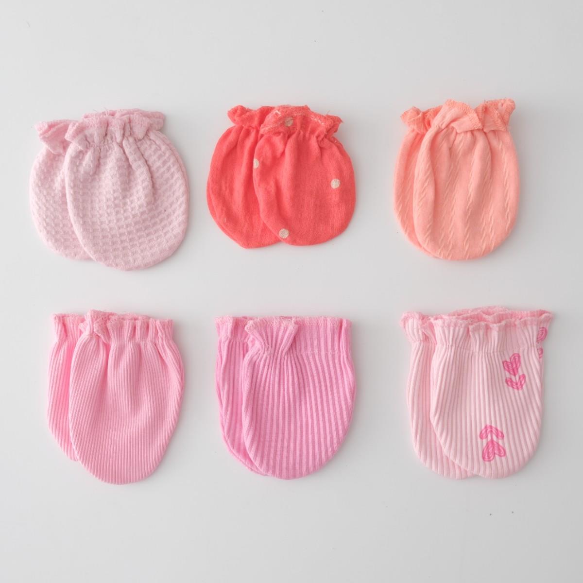 Bebek Eldiven 6 Çift Karışık Renk