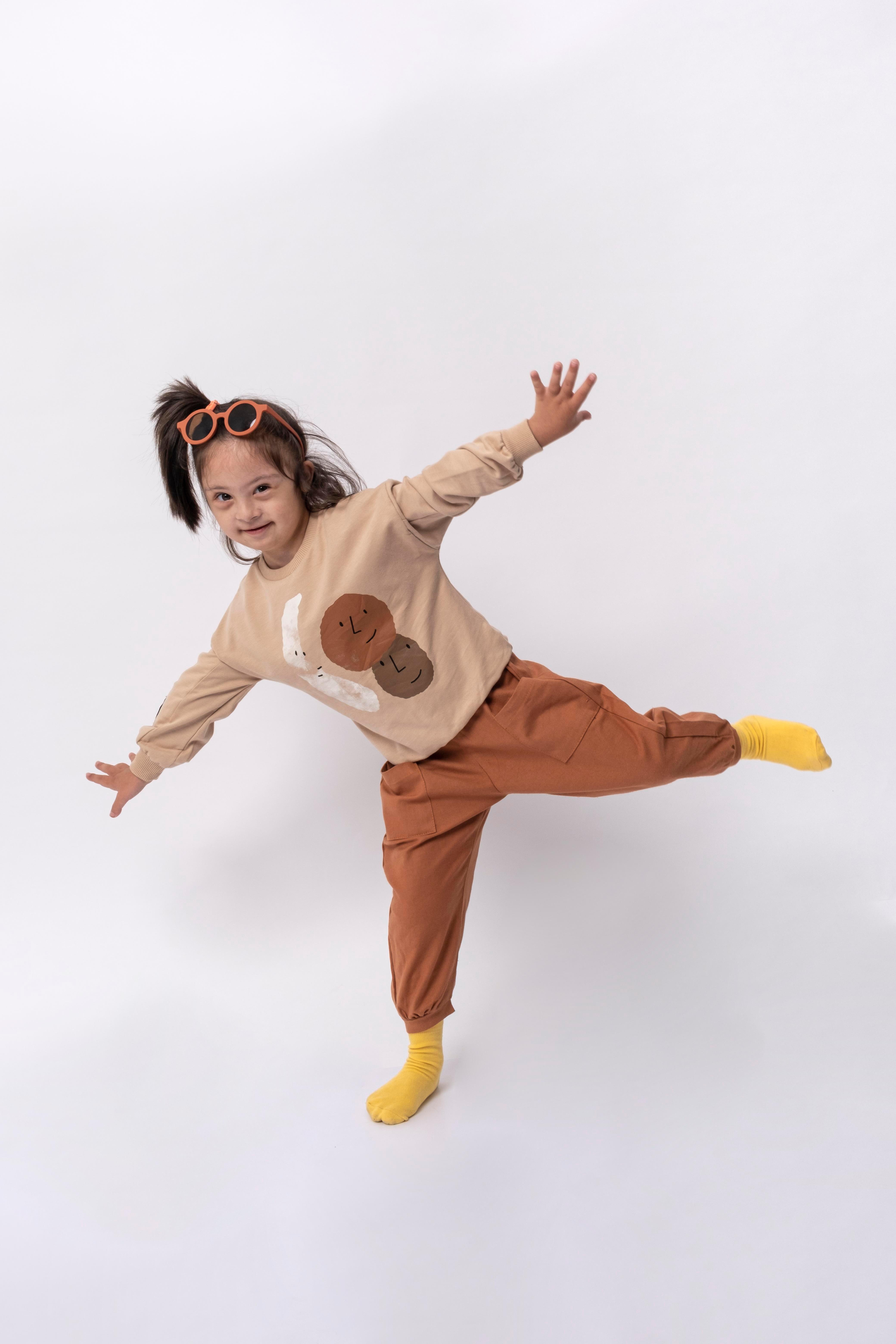 Biscoi Oversize Kız Çocuk Pastel İkili Takım