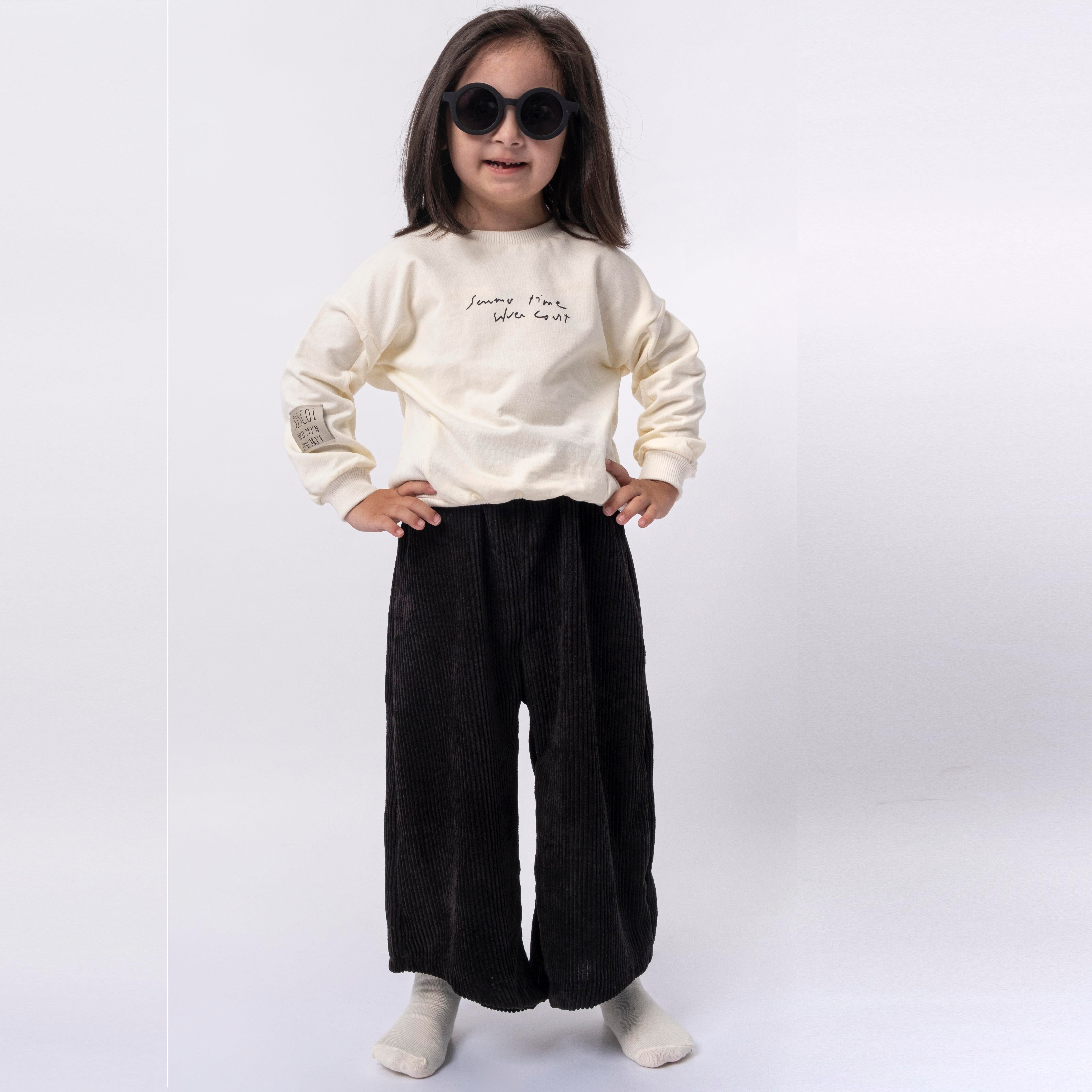 Biscoi Oversize Kız Çocuk Summer Time İkili Takım