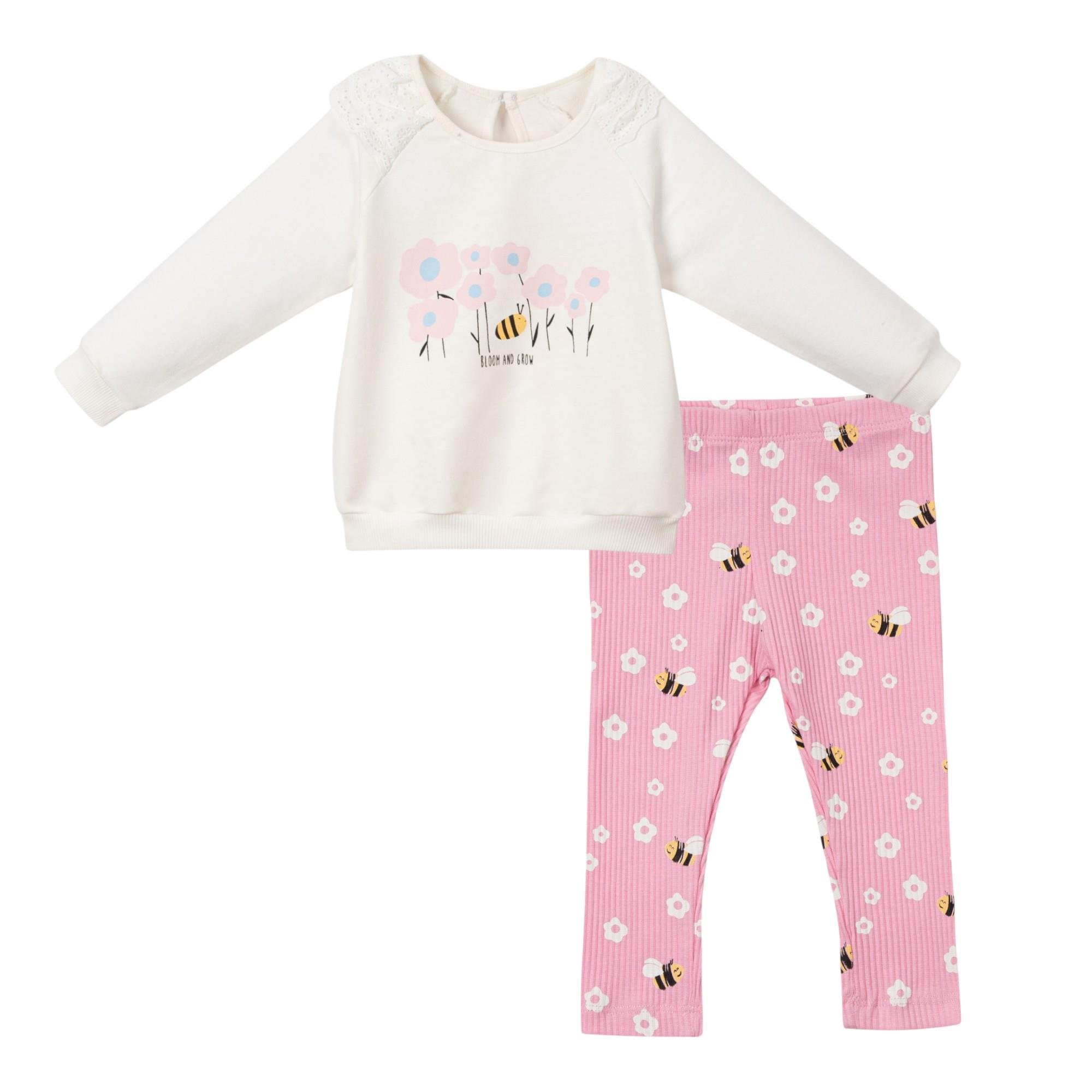 Bloom And Grow Taytlı Kız Bebek İkili Takım