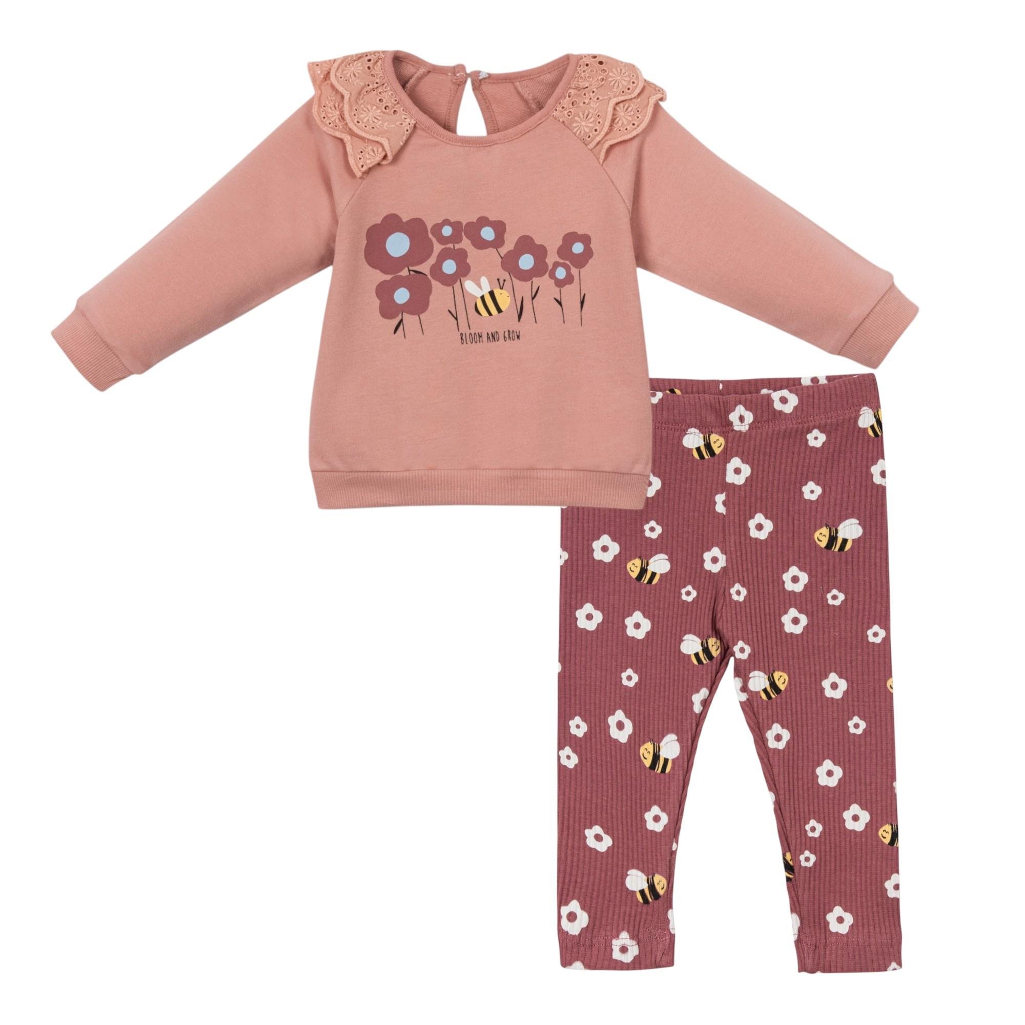 Bloom And Grow Taytlı Kız Bebek İkili Takım