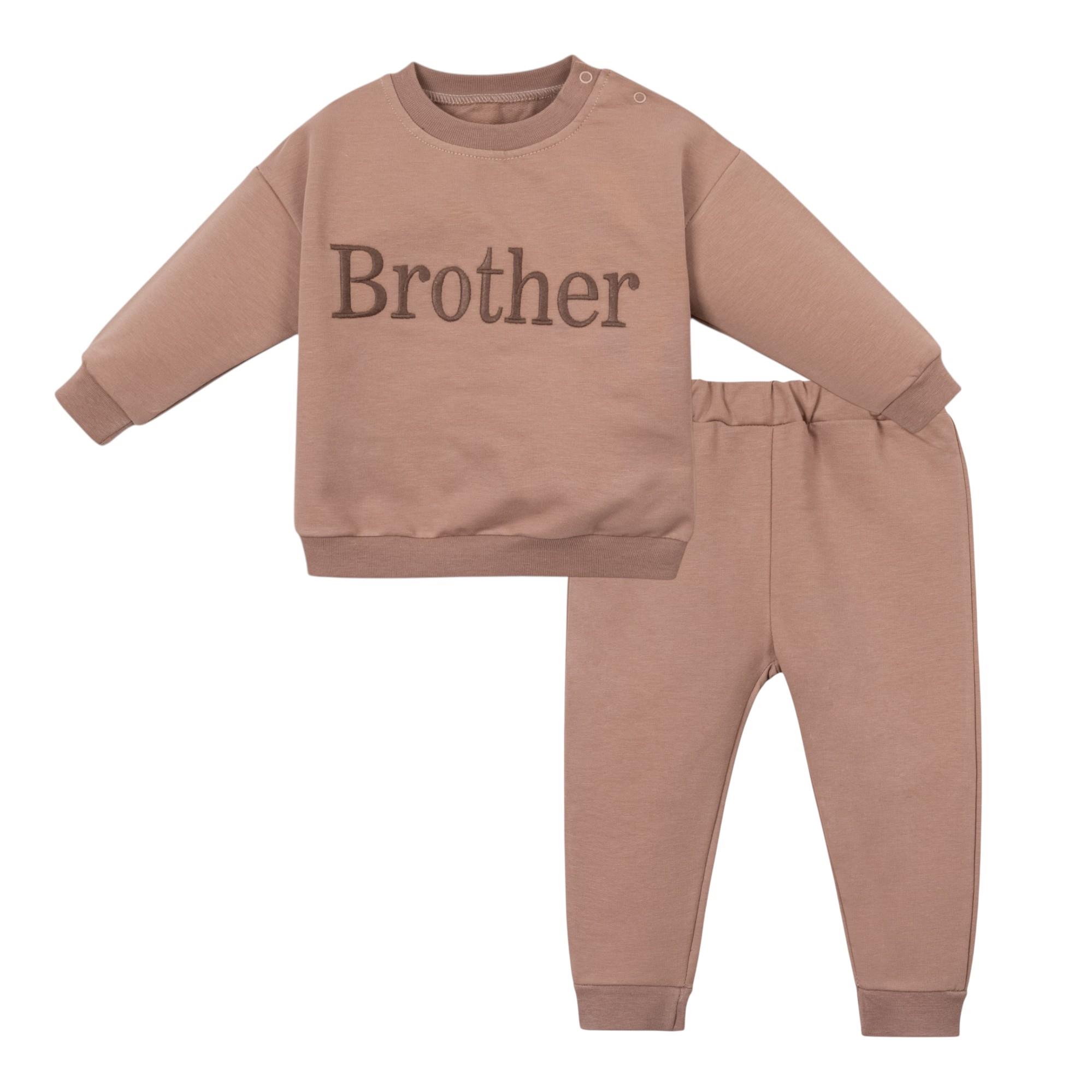 Brother Yazılı Erkek Bebek İkili Takım