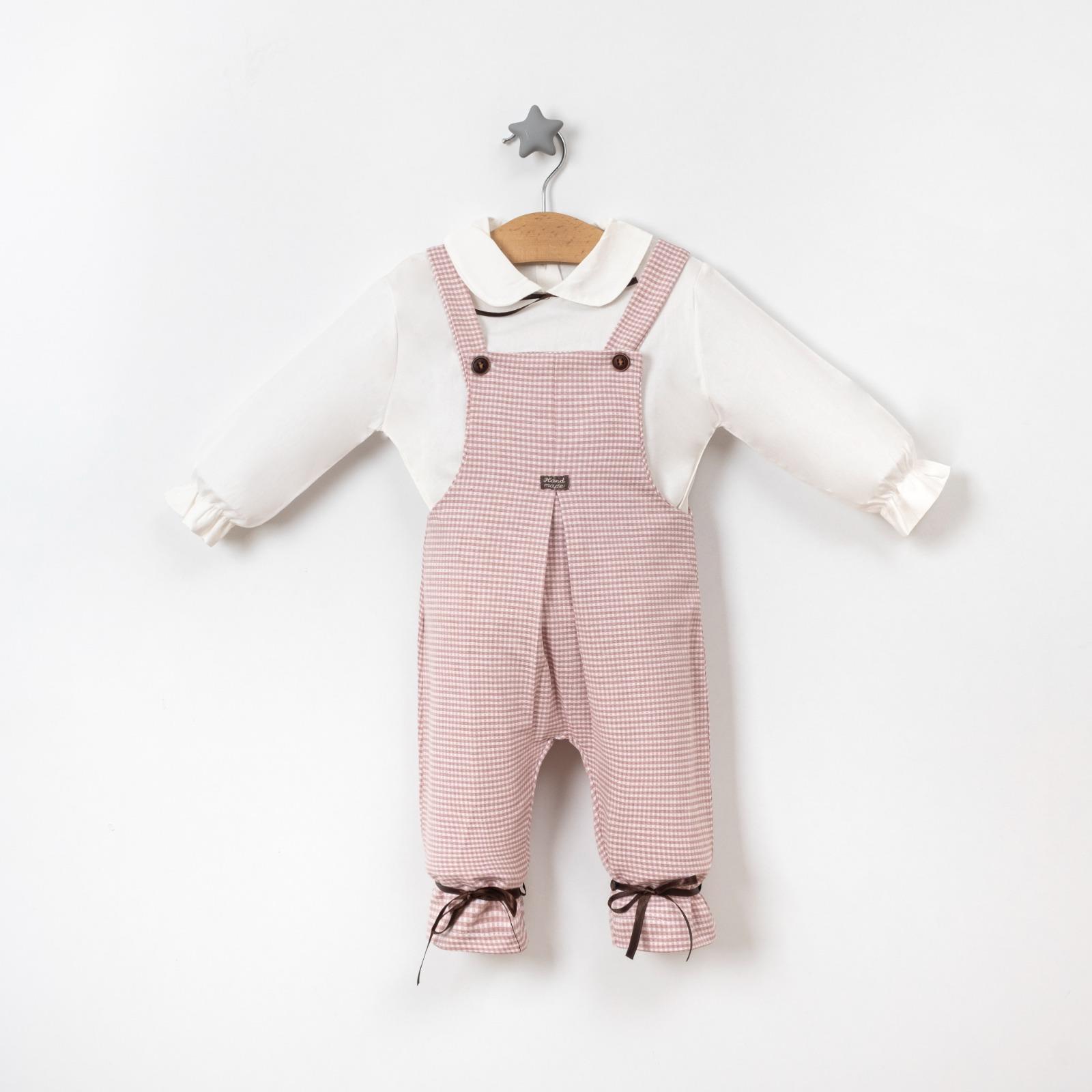 Childona Gömlekli Erkek Bebek Salopet Takım