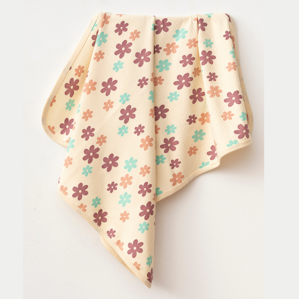 Çiçek  Baskılı 80*90 cm Battaniye