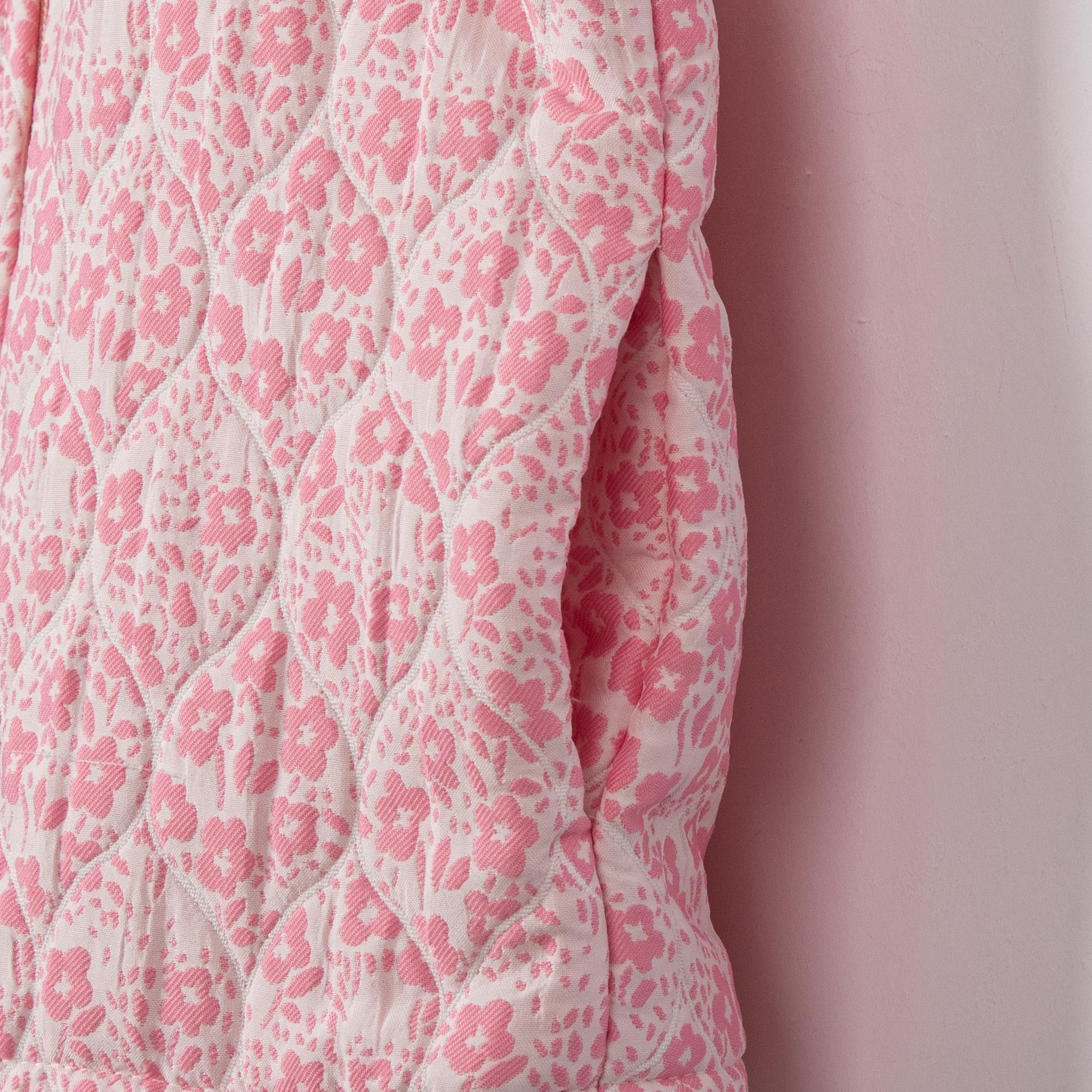 Çiçek Desenli Kız Bebek Şişme Yelekli Üçlü Takım