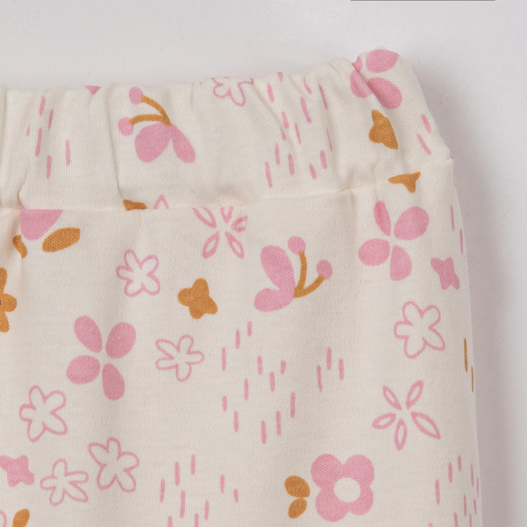 Çiçek Desenli Kız Çocuk Pijama Takımı