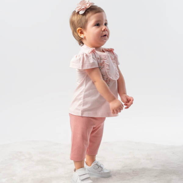 Çiçek Nakışlı İkili Takım