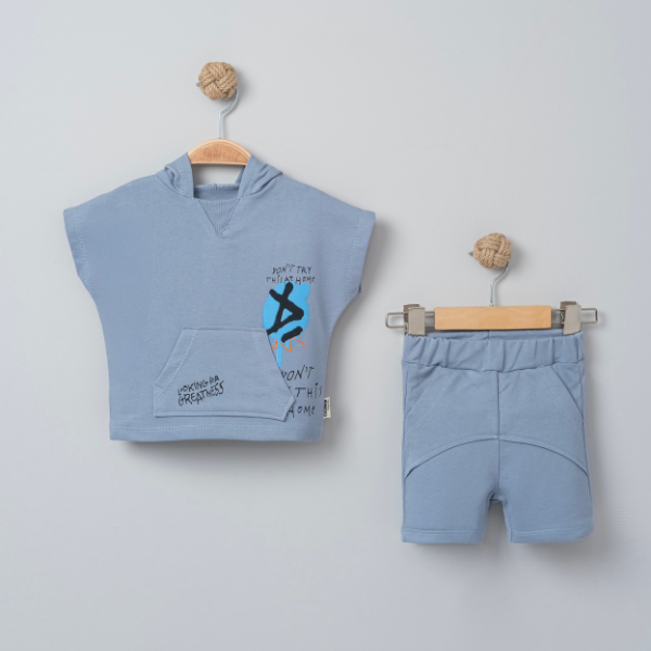 CİCİBEN ERKEK BEBEK BASKILI TAKIM 6-24 M