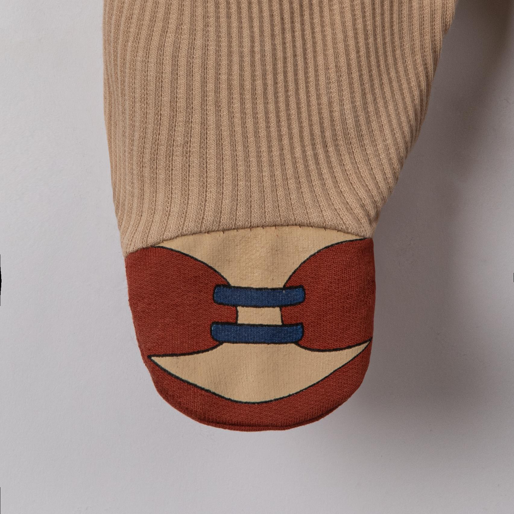 Çizgili Yaka Gentleman Erkek Bebek Yelekli Tulum