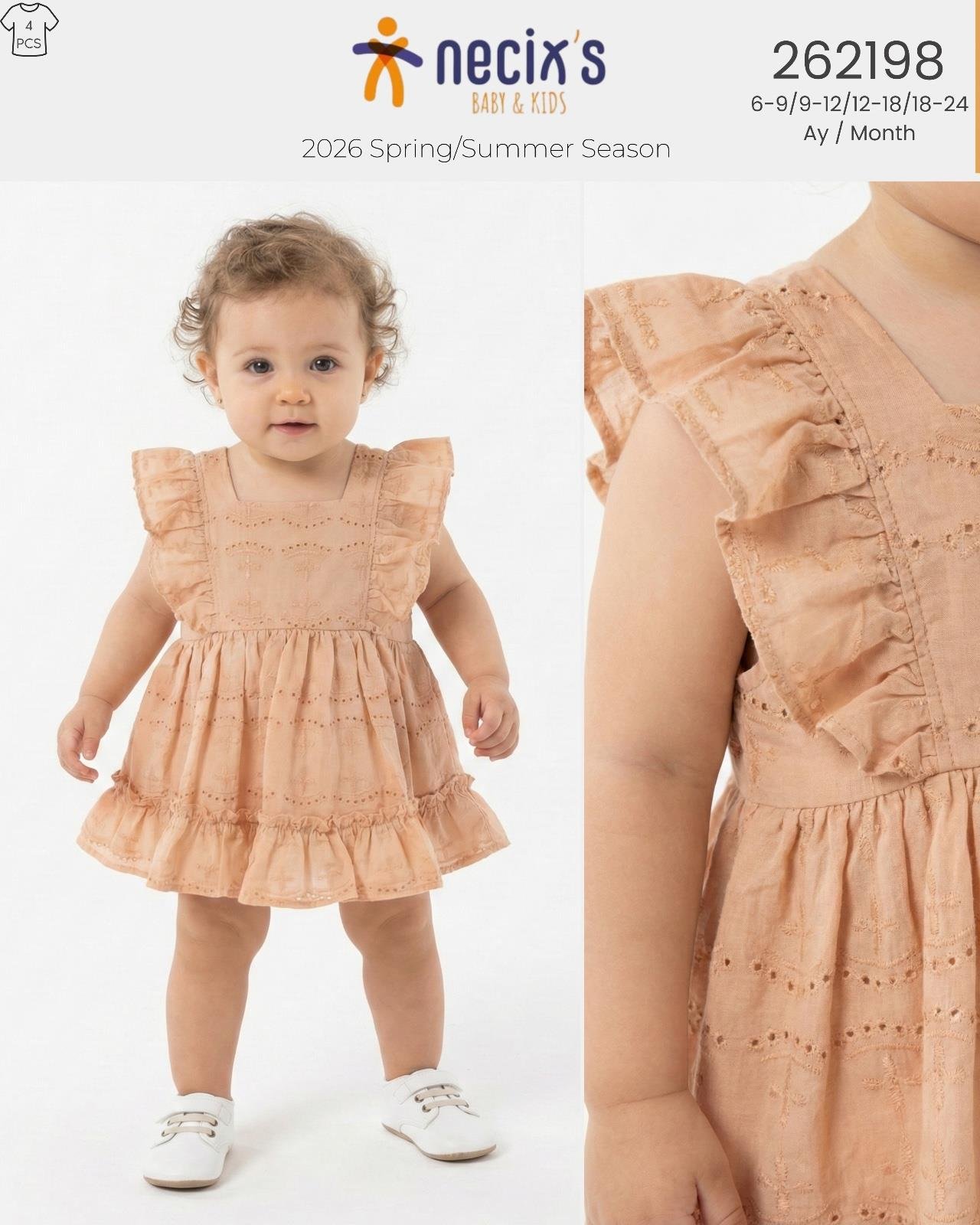 CLARA FİSTO ELBİSE 6-24 AY