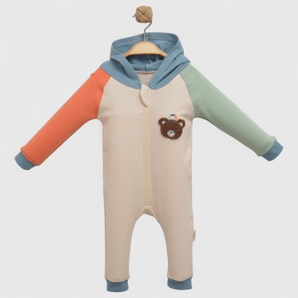 COLORFUL TEDDY KAPİŞONLU FEMUARLI TULUM